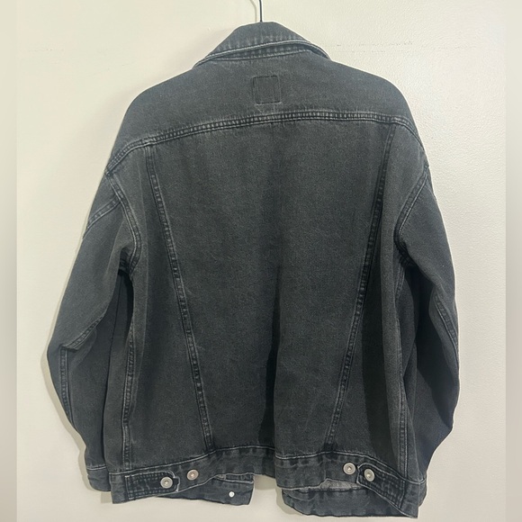 Women’s Grey Denim Jacket Oversized - Picture 2 of 3